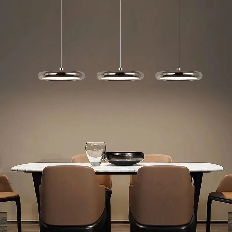 Modern Simple Living Room Bedroom Study Bar Table Flying Saucer Chandelier