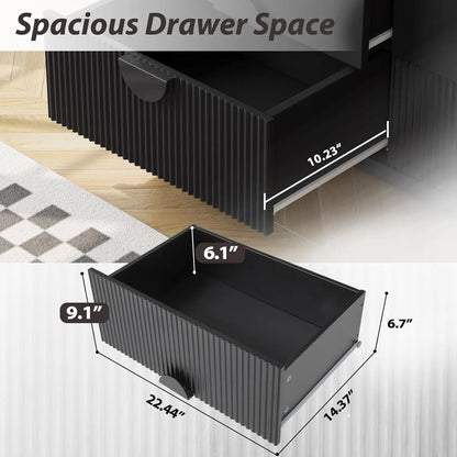 6 Deep Drawer Dresser, Dressers for Bedroom, Chest of Drawers Closet Organizers and Storage Clothes