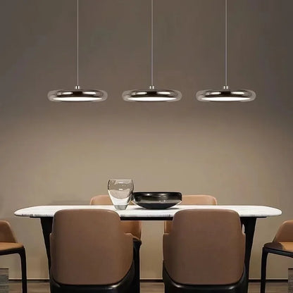 Modern Simple Living Room Bedroom Study Bar Table Flying Saucer Chandelier